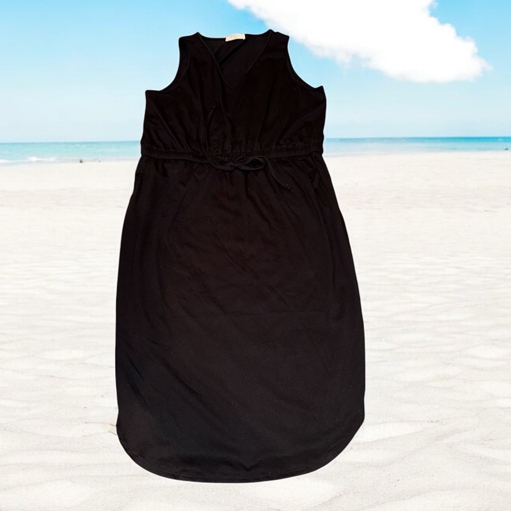 Zenana Black Summer Dress Sundress (1X)